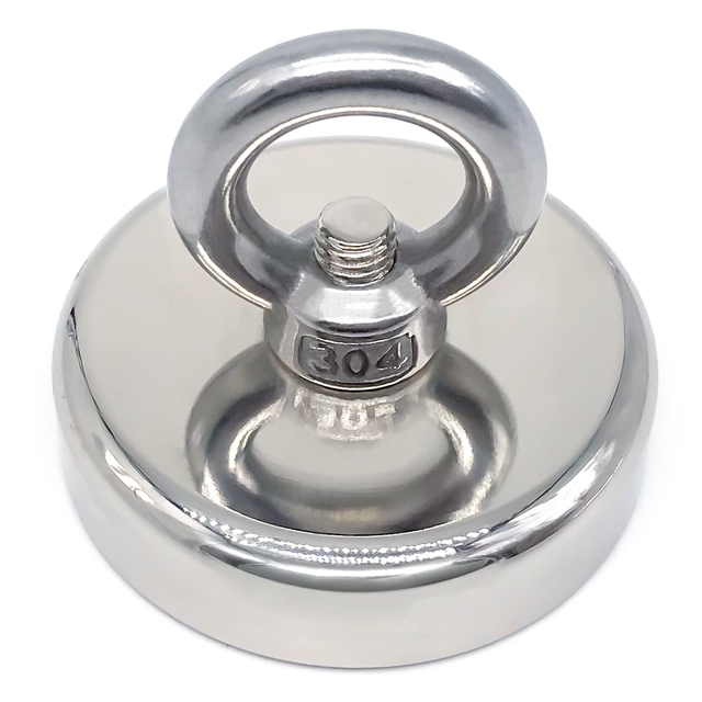 片面ステンレス鋼アイナット丸型ネオジム釣りマグネット