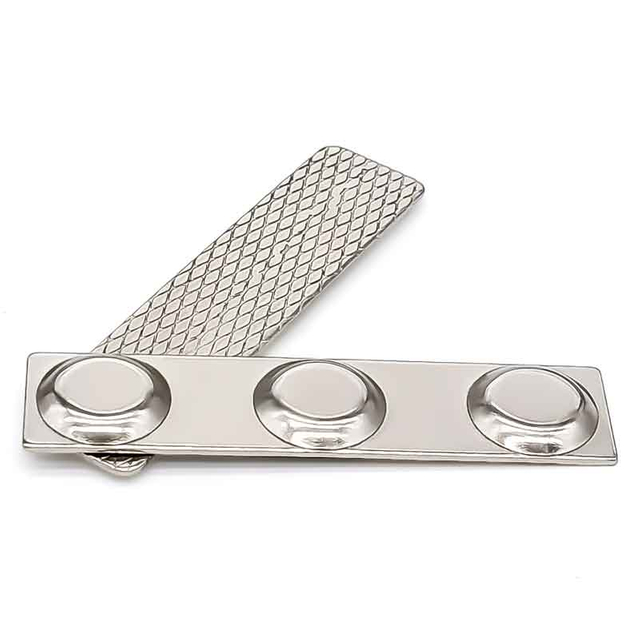 3 メートル粘着再利用可能なオフィス ID 鋼板長方形ネオジム磁気名バッジ