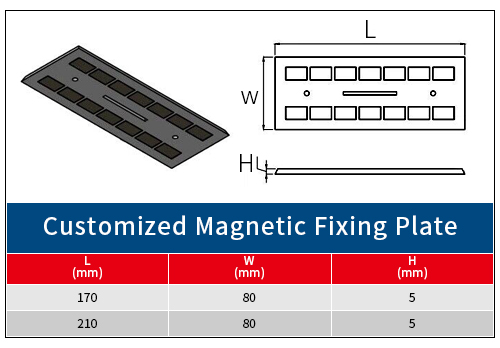 ネジ穴付きの長方形のカスタマイズされた NdFeB 永久磁石固定プレート