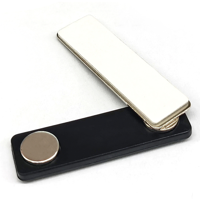 長方形粘着バッキング鋼板ネオジム名札マグネット 